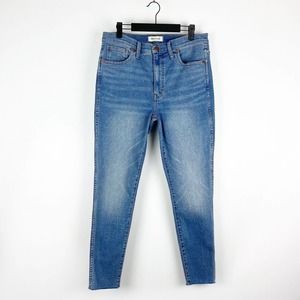 Madewell 10" High-Rise Skinny Jeans Women's Size 30 Medium Wash Stretch Denim